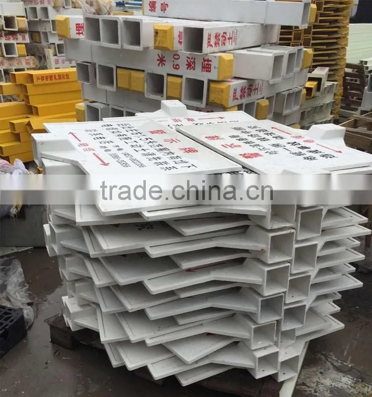 Warning signs Pile/ Road Cable Safety Signs Pile/ Mark Signs Board Warning Signs Pile