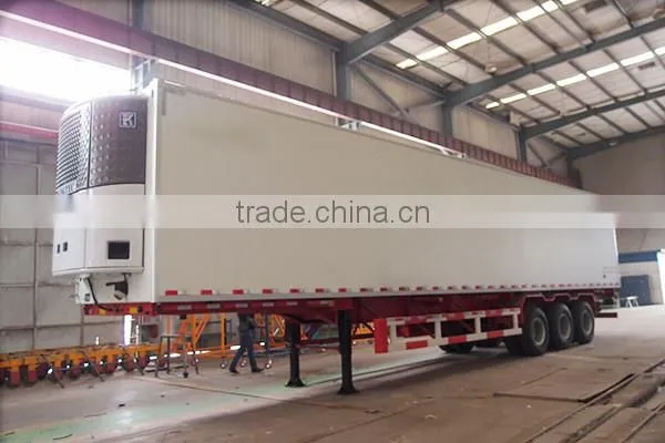 Titan 50T 60T 70T 3 axles van semi trailer/box trailer/refrigerated trailer sale