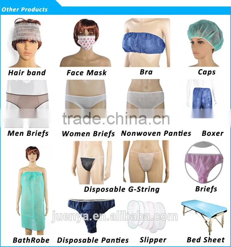 Disposable spunlace ladies sexy underwear