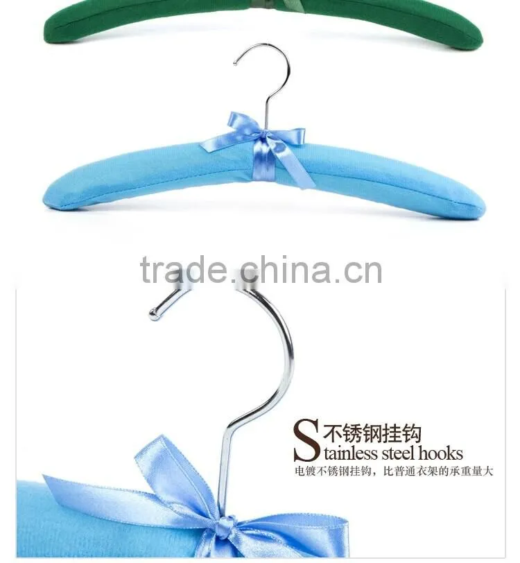 Customized sponge satin hangers
