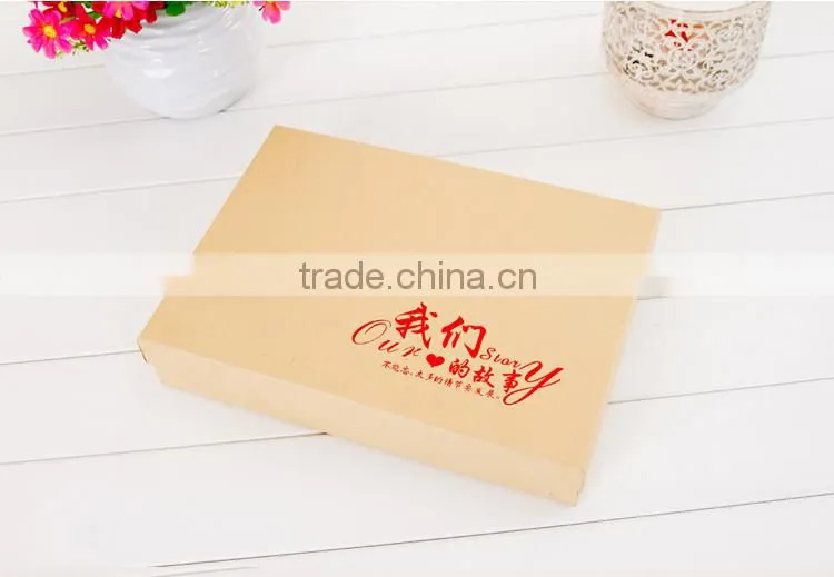 Professional OEM cardboard paper family memory wedding album storage box