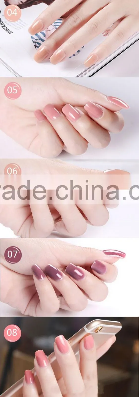 uv gel nail polish, oem nude color uv soak off nail gel polish for nail art