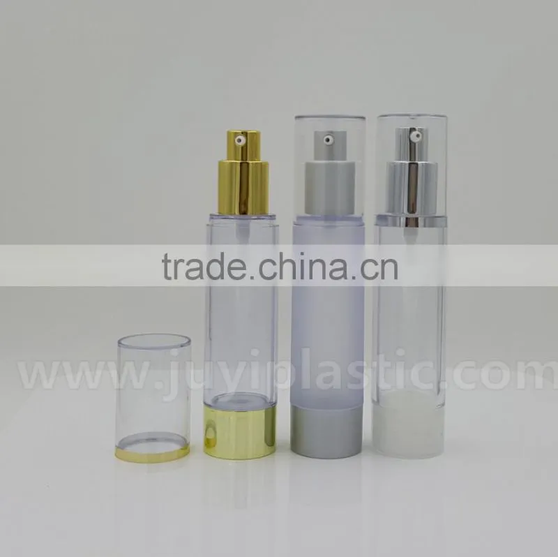 Plastic cosmetic bottles, airless pump bottles for packaging,plastic bottles