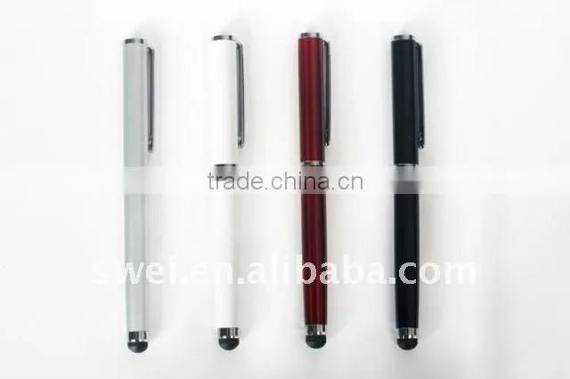 Compact Design Touch Pen+Buit-in Gel-ink Pen For iPhone/iPad/Samsung All Devices With Capacitive Touch Screen