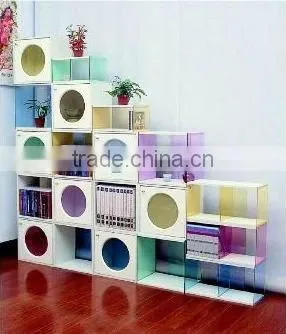 Customized clear acrylic book holder/ leather cheque book holder whlesale