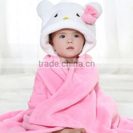 Animal leopar fretted printed bathrobe for kids