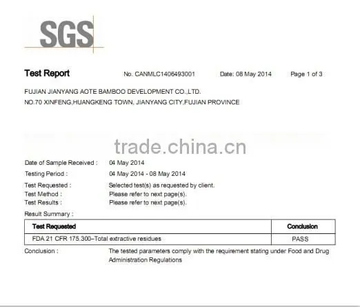 Disposable chopsticks sets of environmental protection