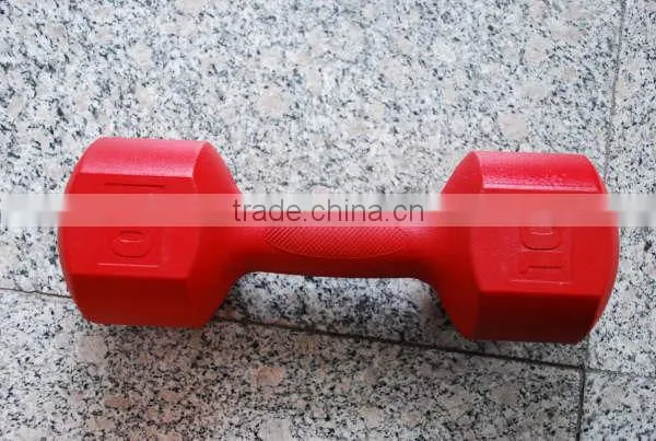 factory supply high quality plastic dumbell for gym