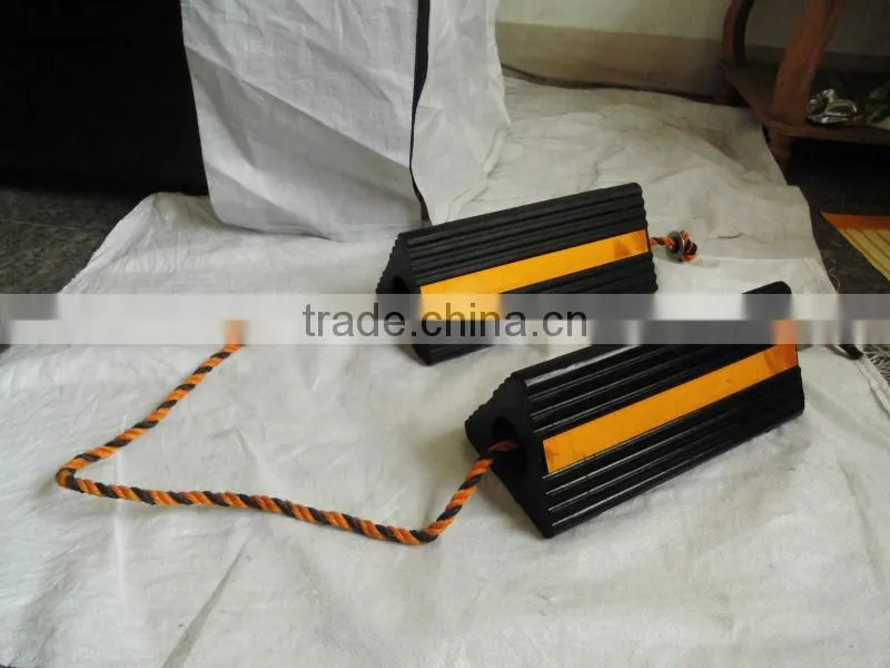 Aircraft rubber wheel chock /rubber wheel chock for parking