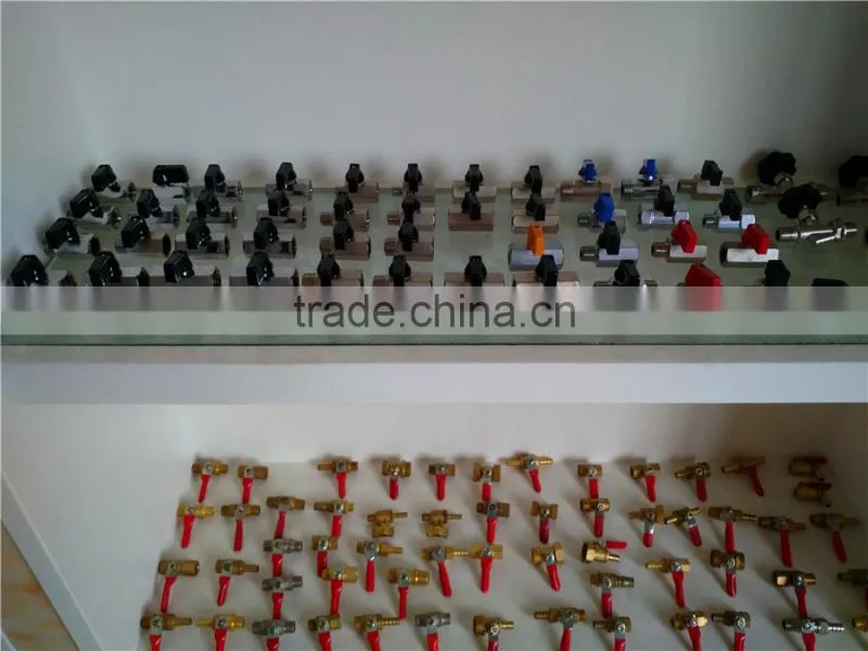 female ball valve , brass chrome-plated small valve , use for air , water ,oil