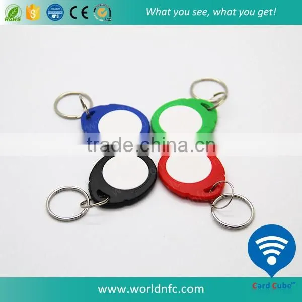 13.56MHz ISO14443A RFID S50 Key fob/Keychain For Access Control