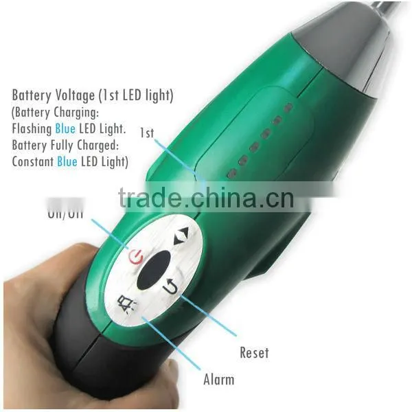 Handheld Semi-Conductor Sensor Refrigerant Leak Detector 2g/yr Sensitivity