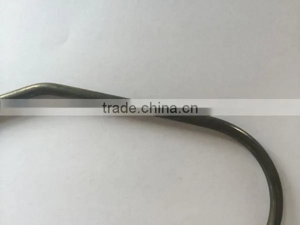 Custom spring steel wire form /bending hook power coating hook