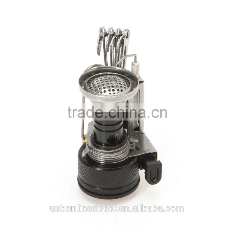 Mini Stove Portable Outdoor Picnic Gas Stove Foldable Camping Stove Steel Ultralight Backpacking Canister