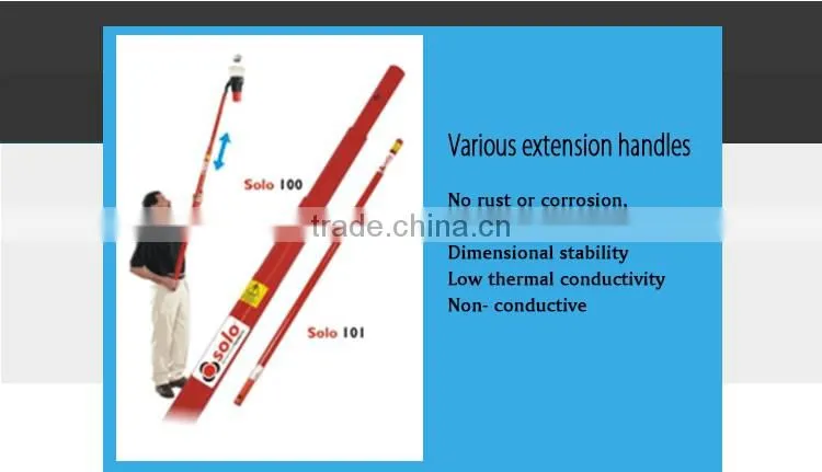 Non-conductive thermal insulation window cleaning extension pole