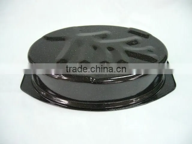 chicken baking oval enamel roaster pan ovenware