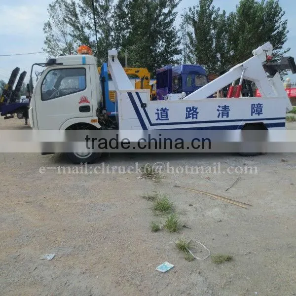 4*2 DONGFENG DLK Right Hand Wrecker Tow Trucks 5 Ton