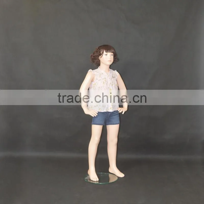 Children dress display mannequin,little girl models,6~8 year old girl mannequin