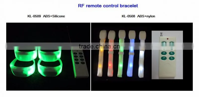 Remote Control LED Flashing Wristband,LED Flashlight Wristband,Radio Controlled Wristband