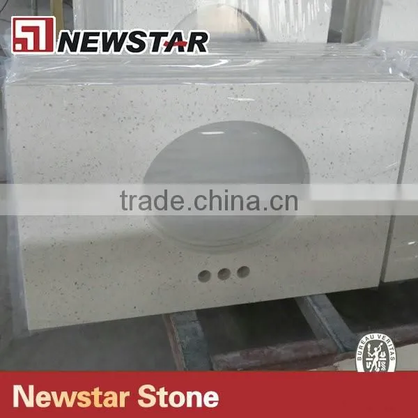 Newstar quartz vanity top,bathroom vanity tops
