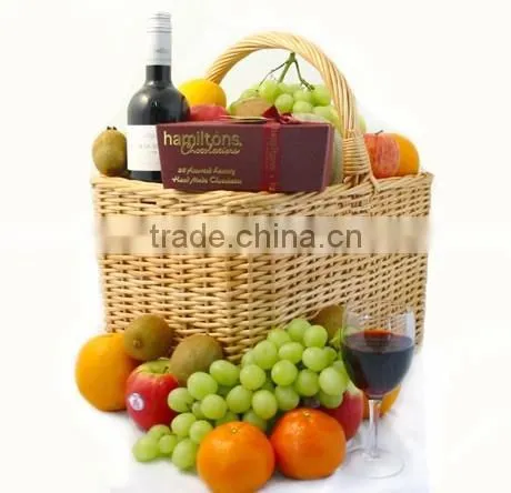 Wholesale Wicker Fruit, Wine and Chocolate Hamper