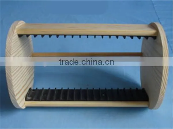 Handmade desktop commercial used solid wooden cd racks wholesale