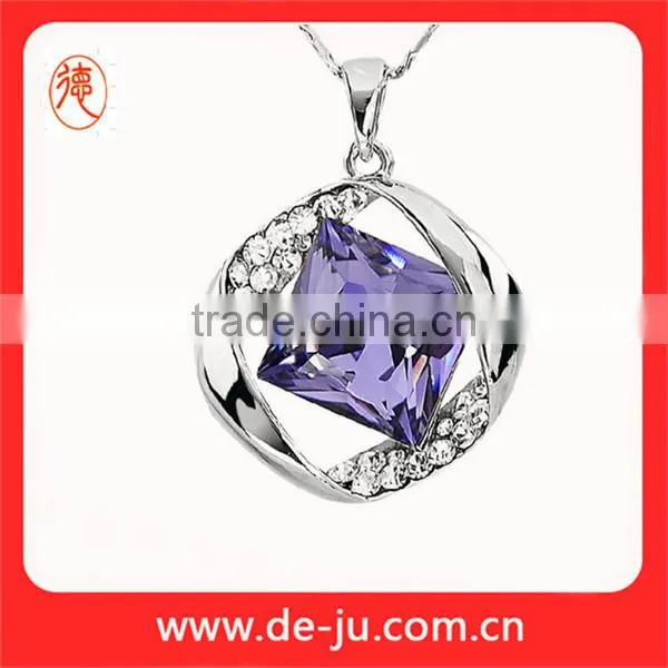 Magnetic Charm Crystal Pendant Necklace