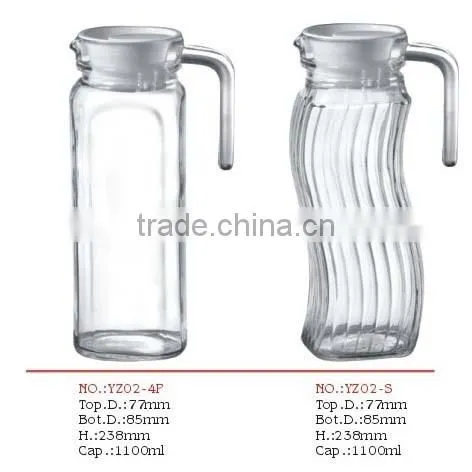 glass pot with lid