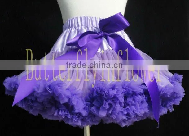 Kids Lavender Chiffon Ruffle Dresses for Girls Children's Prom Gown Puffy Baby Girl Princess Dresses