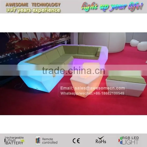 Outdoor Led Furniture Lighting 16 Colour Changing Led Light up Furniture Set Lighted Bar Furniture