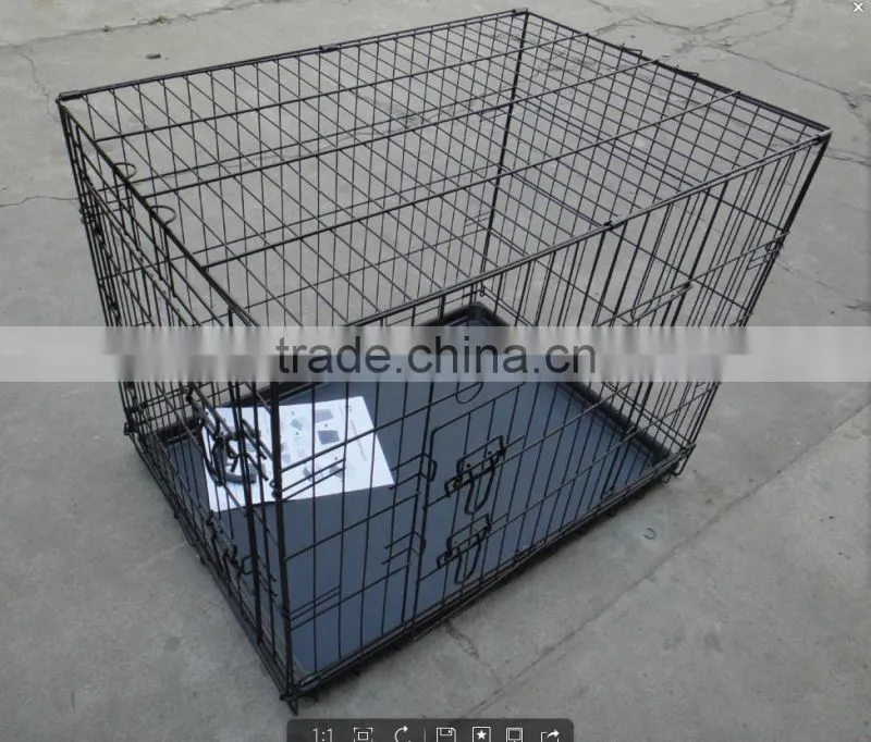 2015 outdoor/ innerdoor black coated pet cages/pet cases/dog cases/dog house