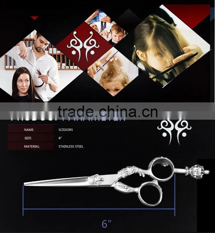 Professional hair dressing scissors with Silver