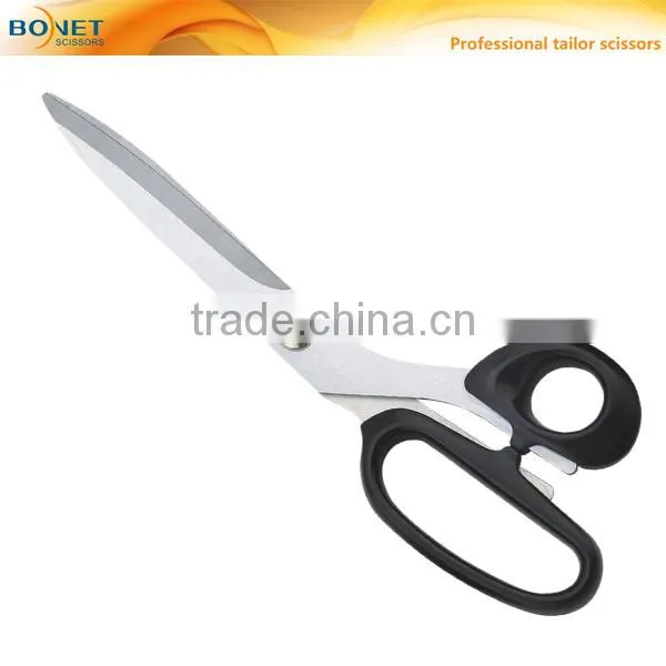 STA0017 CE qualified 10'' 4.0mm thickness titanium coating precision grinding blades nylon handle high quality tailor scissor