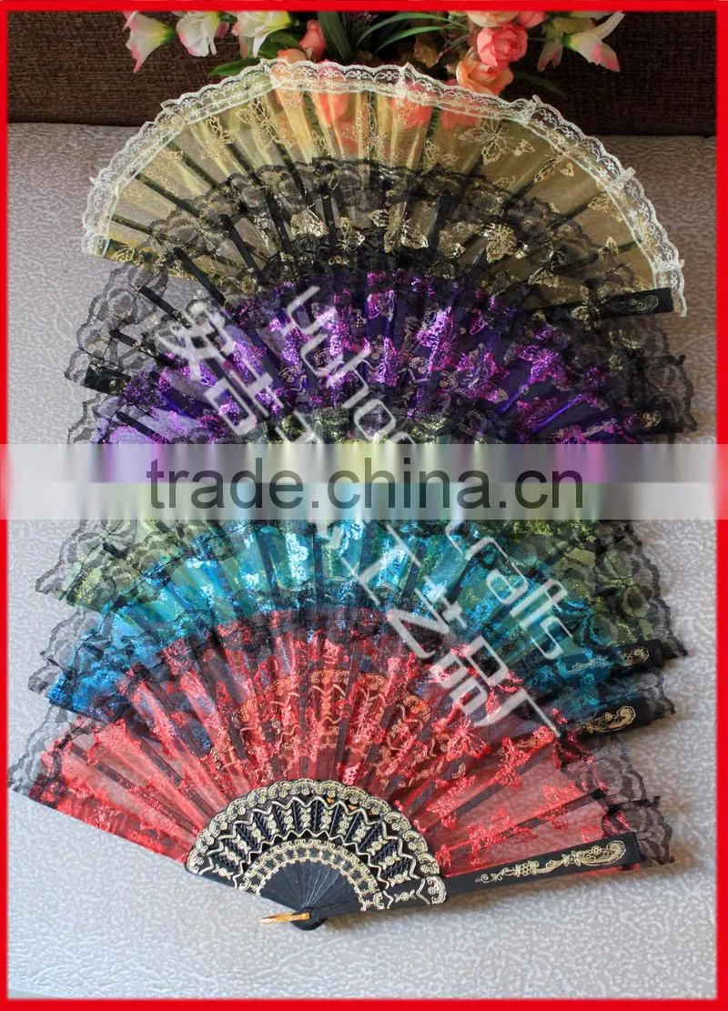 Beautiful Spanish style lace plastic fan