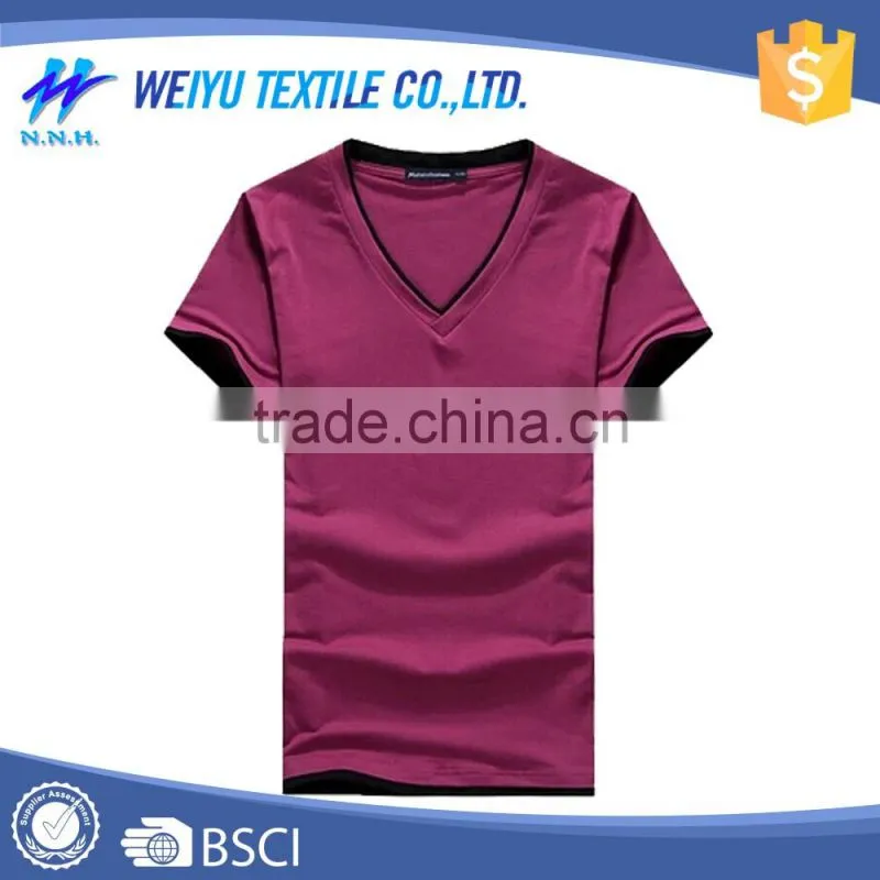 Wholesale Fashion Solid Color Cheap Custom T Shirt