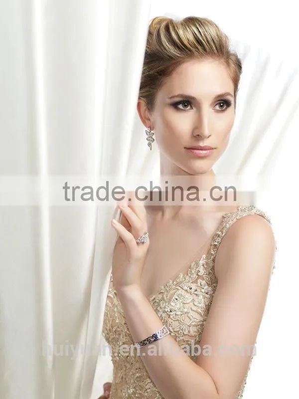 gold beaded spaghetti strap bridesmaid dresses online