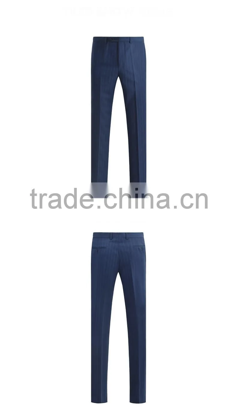 Best Brand Chinese Factory Custom Design Men'S Slim Fit Stripped Suit For Men