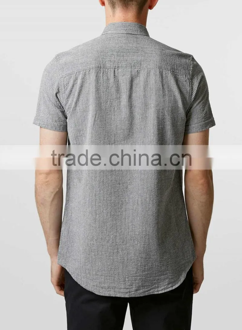 man linen soft short sleeve slim fit shirts
