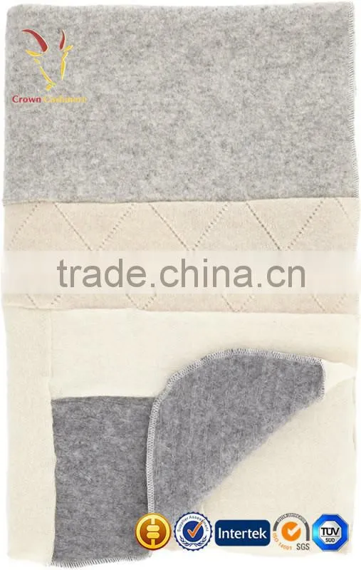 100% Cashmere Knitted Jacquard Warm Kids Blanket