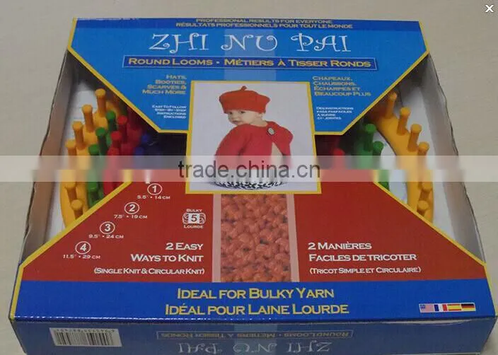 High quality 4 size Plastic round Knitting Looms/ Circular Wool weaver tools
