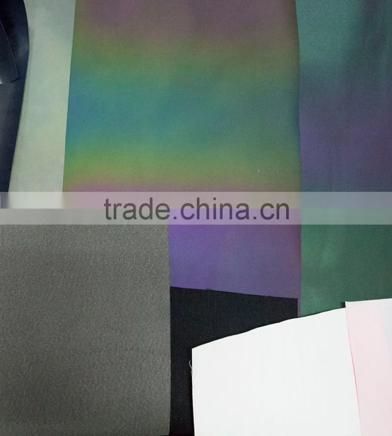 color changing rainbow reflective fabric for shoes and cloth