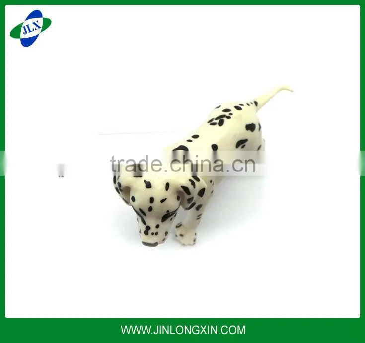Plastic toys Cartoon toy Spotted dog toy Black and white plastic enough