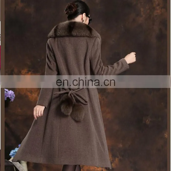 Garment Collar Accessories Fox Fur Trim For Coats