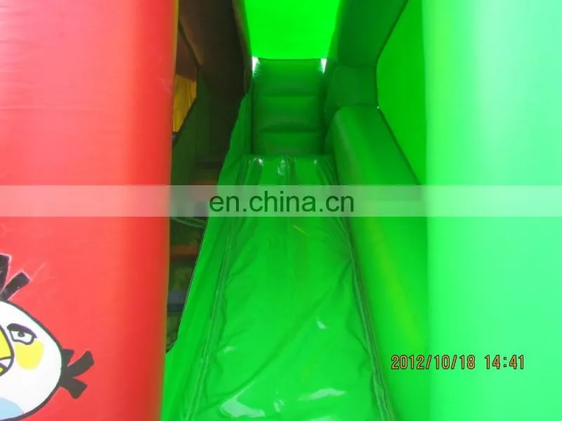 2016 Newest inflatable bouncy bed, castle with slide,inflatable bouncy castle