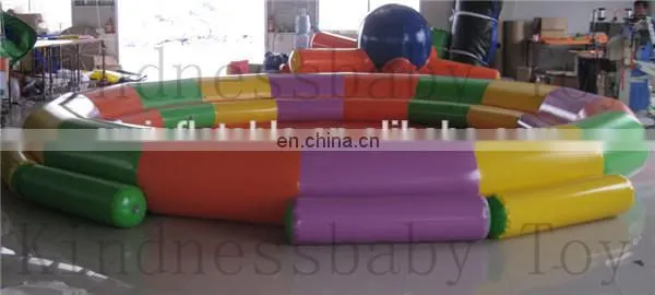 Colorful round non inflatable pool , inflatable wading swiming pool noodles