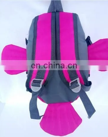 funny backpack carton clown fish waterproof nylon school bag toy for kids