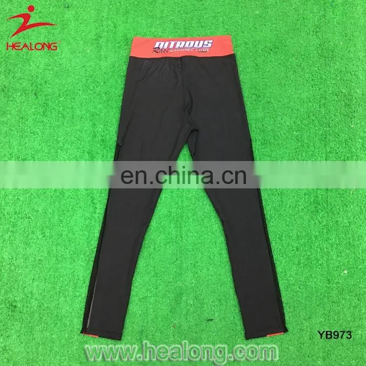 Womens Sublimation Custom Spandex Leggings And Tops