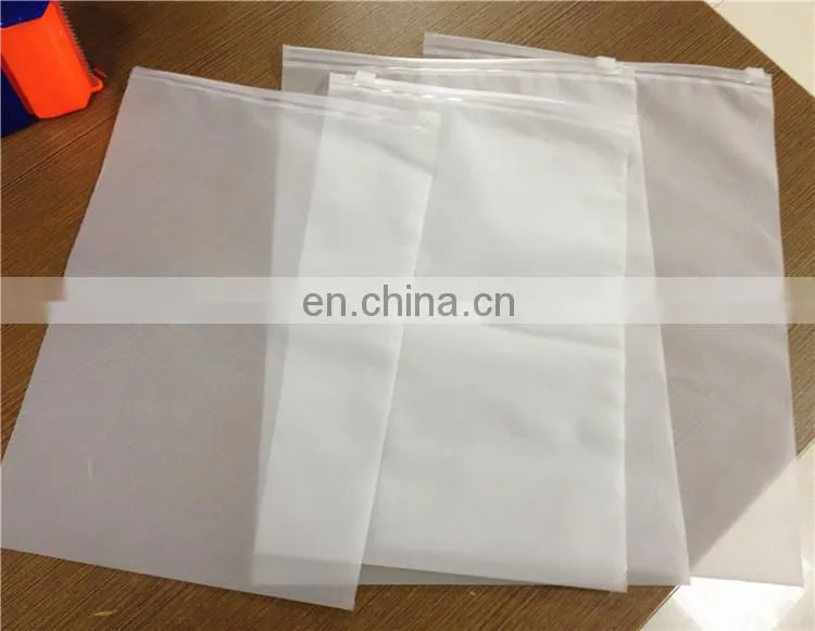 clear pvc plastic zipper garment bag with zipper lock