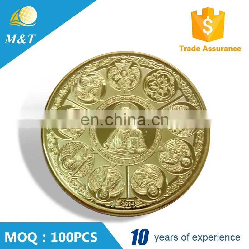 Custom souvenir metal brass coin