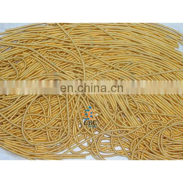 Gold Tone French Wire Bullion Gimp Coil Thread Cord | Embroidery Gold bullion wire